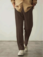Plain Stripe-Line Jogger - Camel - Drizzle.pk